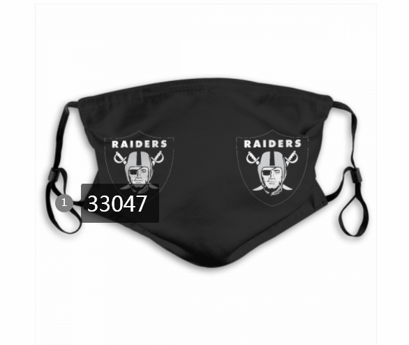 New 2021 NFL Oakland Raiders #58 Dust mask with filter